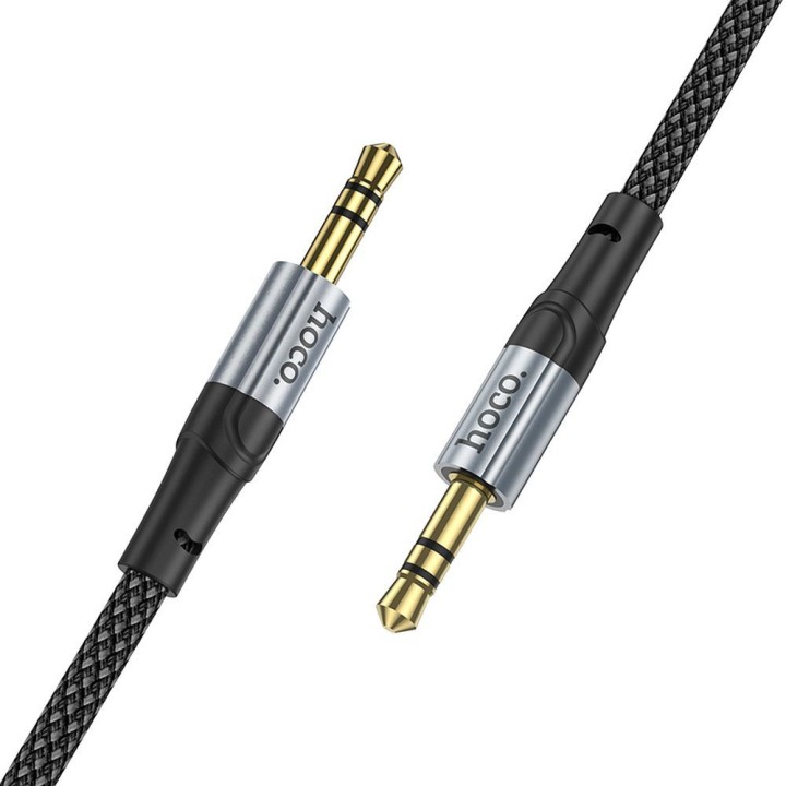 Cable AUX Jack 3,5 mm for Jack 3,5 mm Hoco 1 m UPA26 black