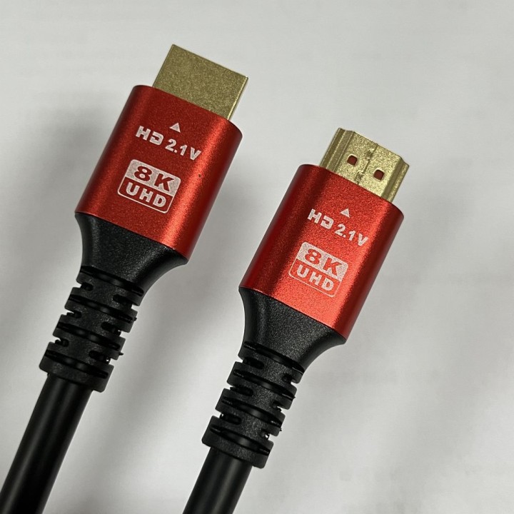 Кабель HDMI 2.1 8K 60Hz / 4K 120Hz – Ultra High Speed, HDR, eARC, VRR, 48Gbps 1 m черный