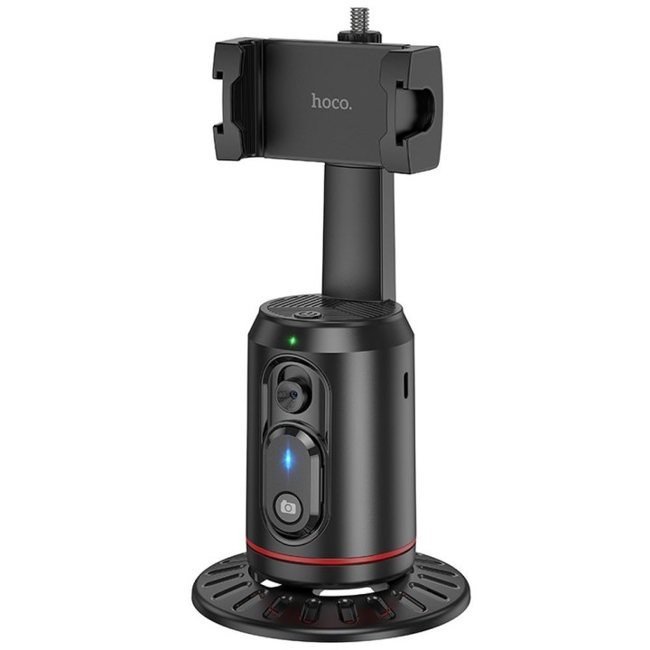 Тримач для телефону Hoco obrotowy 360 градусів з automatycznym śledzeniem twarzy K23 чорний