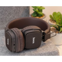 Wireless headphones on-ear Hoco W56 brown