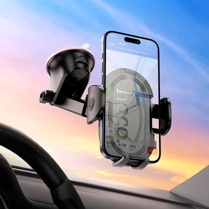 Phone holder for car universal Hoco for dashboard H54 black