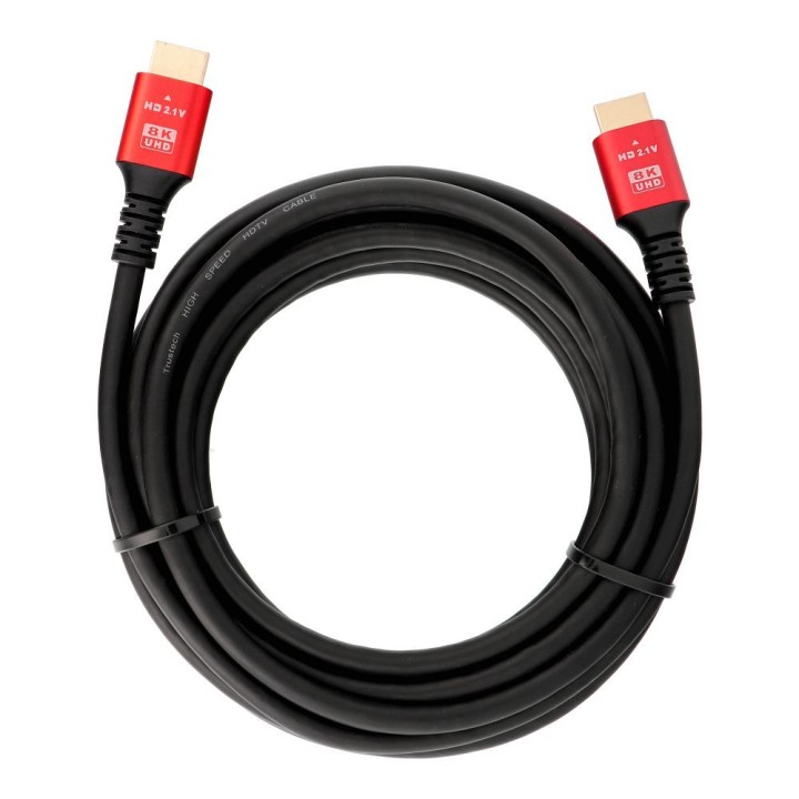 Кабель HDMI 2.1 8K 60Hz / 4K 120Hz – Ultra High Speed, HDR, eARC, VRR, 48Gbps 5 m чорний