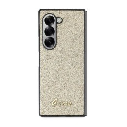GUESS case for SAMSUNG With Fold 6 GUHCZFD6HGGSHD (HC PU 4G Glitter Script) gold