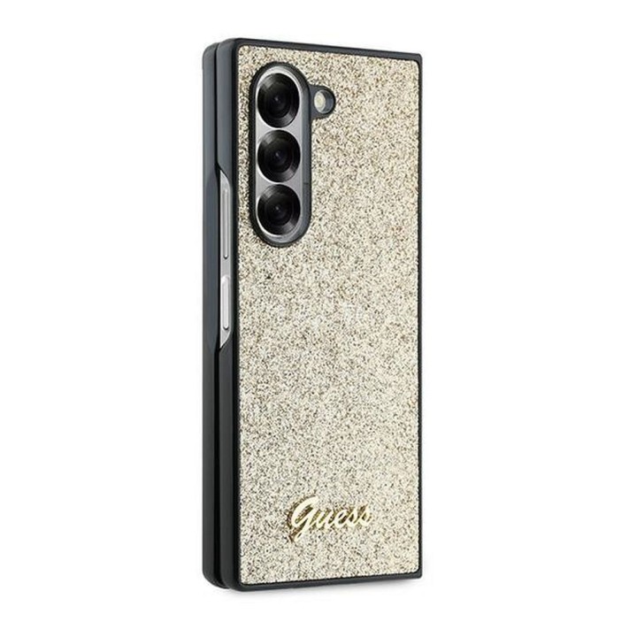 GUESS чохол для SAMSUNG Z Fold 6 GUHCZFD6HGGSHD (HC PU 4G Glitter Script) золотий