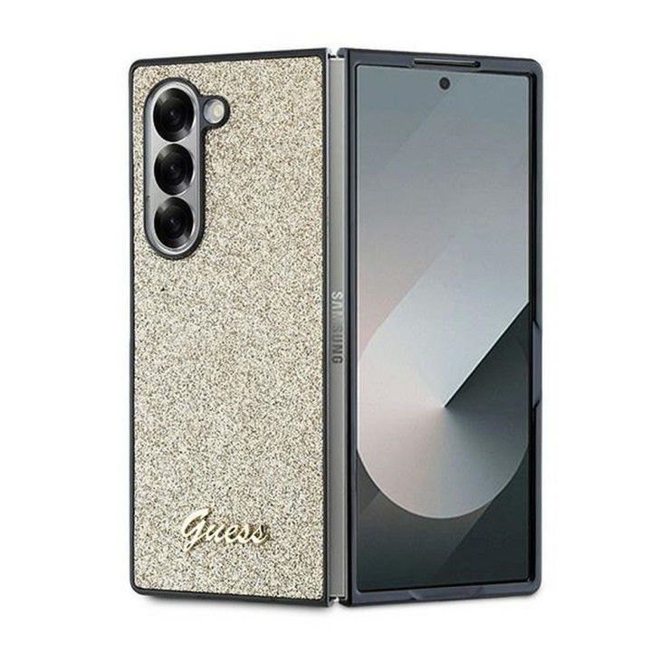 GUESS чохол для SAMSUNG Z Fold 6 GUHCZFD6HGGSHD (HC PU 4G Glitter Script) золотий