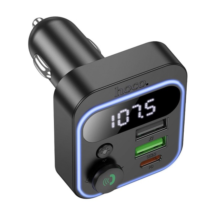 Transmitter car Bluetooth Hoco QC3.0 PD 20W E85 black