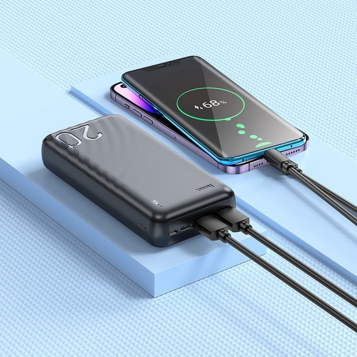 HOCO powerbank 20000 mAh 2A J123A czarny
