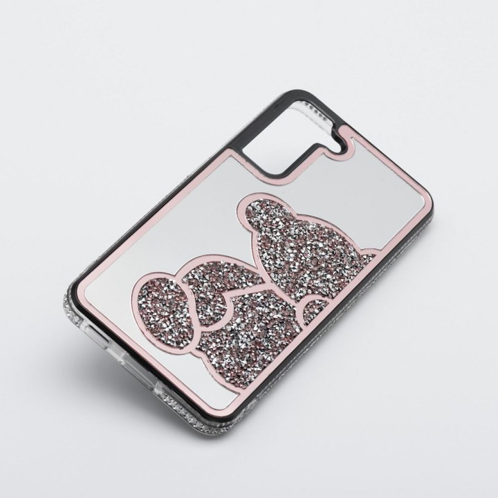 Etui na Samsung A13 4G Teddy Bear różowe