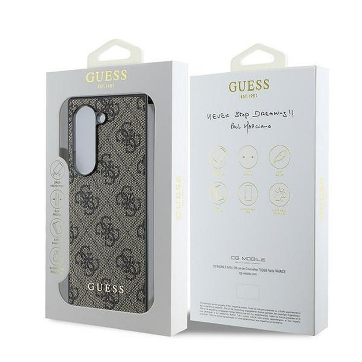 GUESS case for SAMSUNG Z Fold 6 GUHCZFD6GF4GBR (HC PU 4G Charm) brown