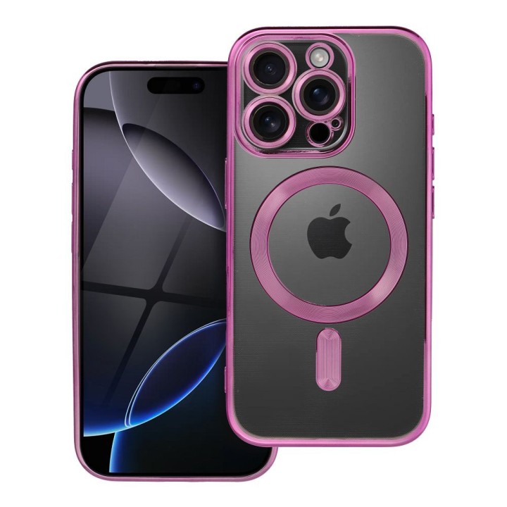 Чохол для iPhone 16 PRO Electro Mag Cover сумісний із MagSafe рожевий
