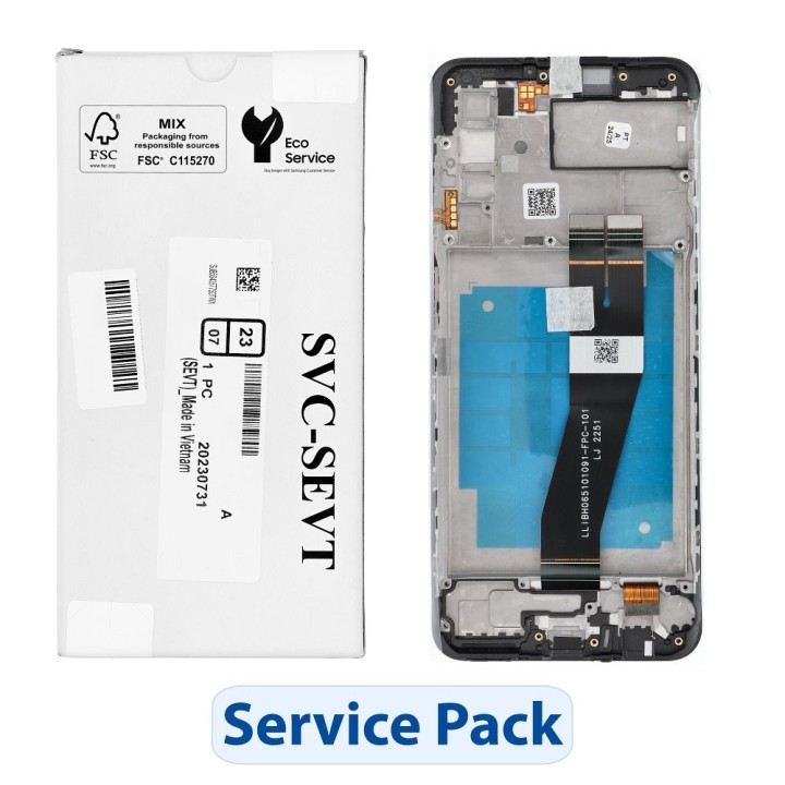 ServicePack LCD дисплей SAMSUNG A03s A037G GH81-21233A