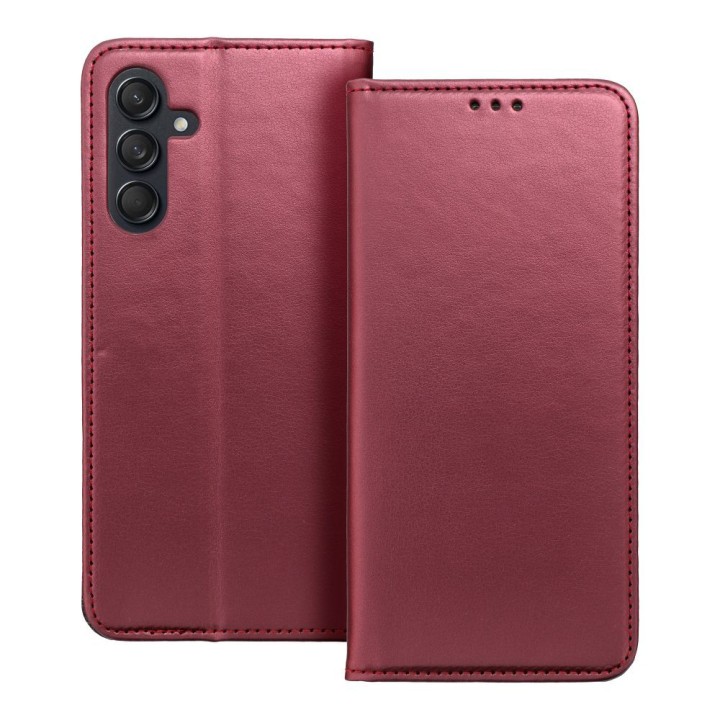 Flip case for Samsung M55 5G Smart Magneto burgundy