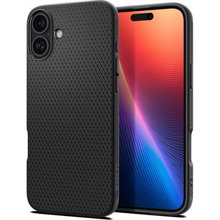 SPIGEN чехол LIQUID AIR для IPHONE 16 матовый черный