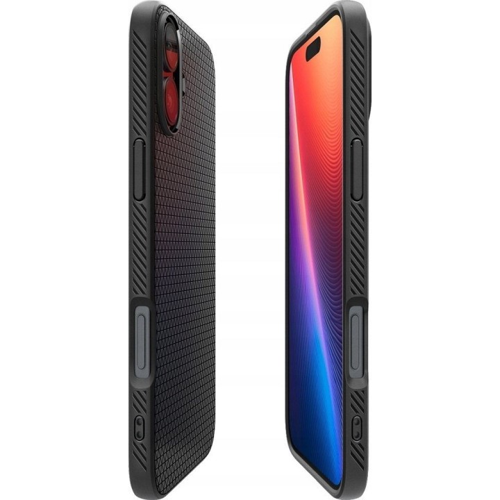 SPIGEN чехол LIQUID AIR для IPHONE 16 матовый черный