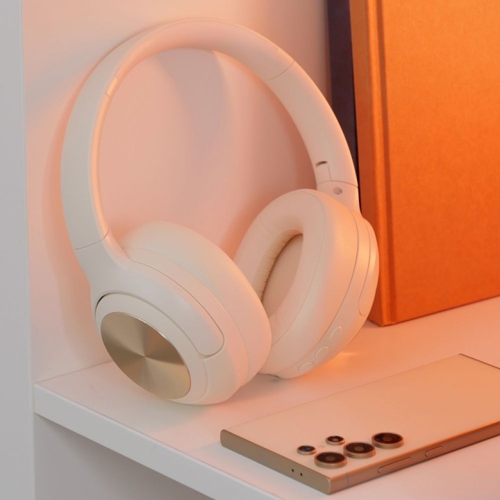 Wireless on-ear headphones Hoco ANC W54 white