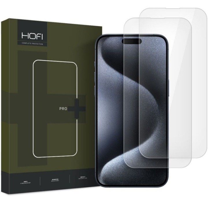 HOFI szkło hartowane do IPHONE 16 GLASS PRO+ 2-pack transparentne
