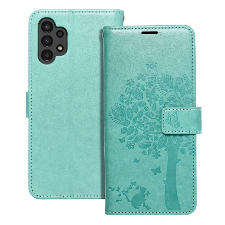 Flip case for Samsung A13 4G Mezzo Book tree green