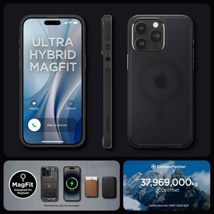 SPIGEN чохол ULTRA HYBRID MAG сумісний з MagSafe для IPHONE 16 Pro frost black