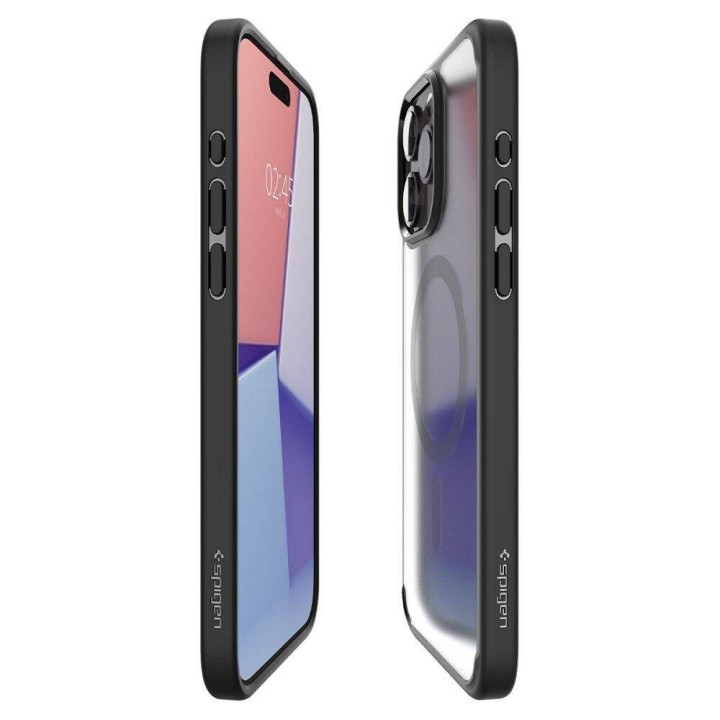 SPIGEN case ULTRA HYBRID MAG compatible with MagSafe for IPHONE 16 Pro frost black