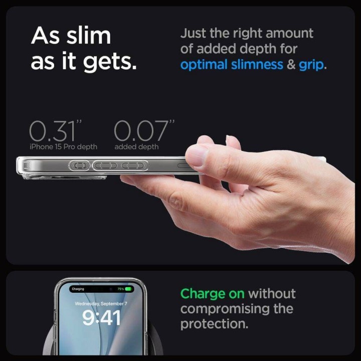 SPIGEN чохол ULTRA HYBRID MAG сумісний з MagSafe для IPHONE 16 Pro frost black