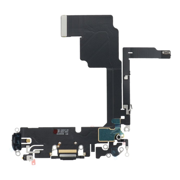 USB charging flex cable for IPHONE 15 Pro black OEM