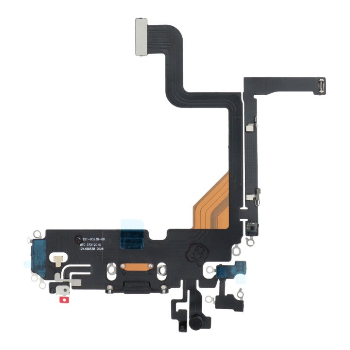 Шлейф зарядки USB для IPHONE 13 Pro черный (демонтаж)