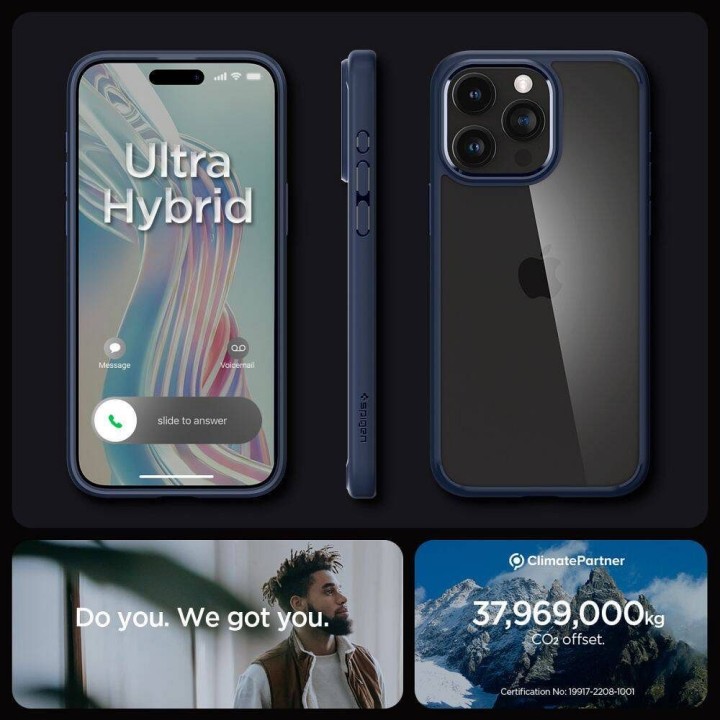 SPIGEN чехол ULTRA HYBRID для IPHONE 16 Pro Max navy blue