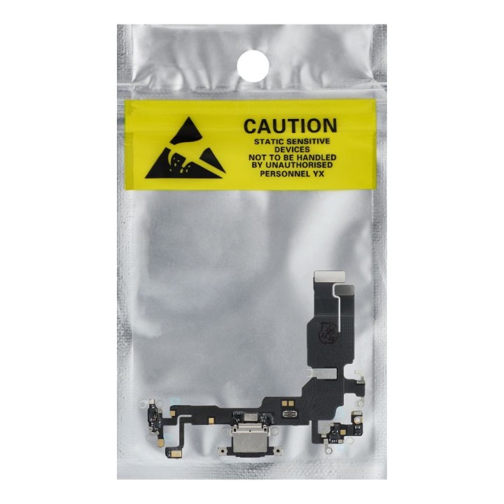 Шлейф зарядки USB для IPHONE 15 чорний OEM