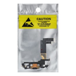 Шлейф зарядки USB для IPHONE 12 mini черный (демонтаж)