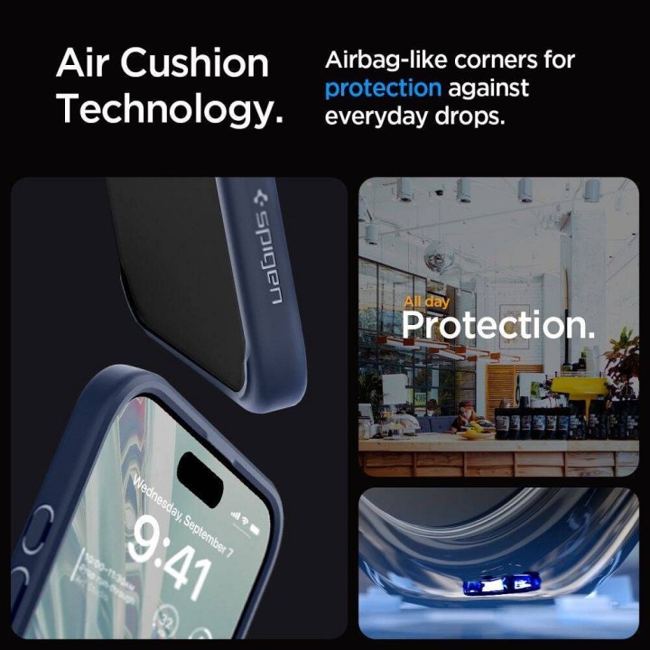 SPIGEN case ULTRA HYBRID for IPHONE 16 Pro Max navy blue