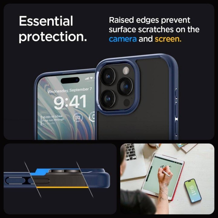 SPIGEN чехол ULTRA HYBRID для IPHONE 16 Pro Max navy blue
