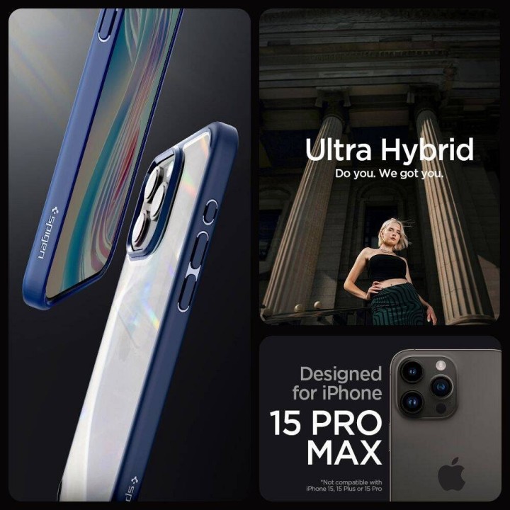 SPIGEN чехол ULTRA HYBRID для IPHONE 16 Pro Max темно-синий
