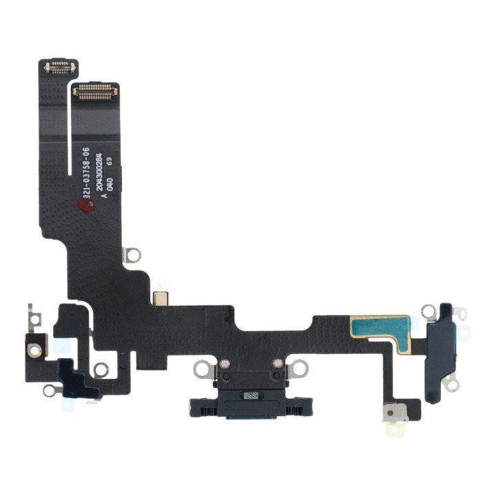 Шлейф зарядки USB для IPHONE 14 черный OEM