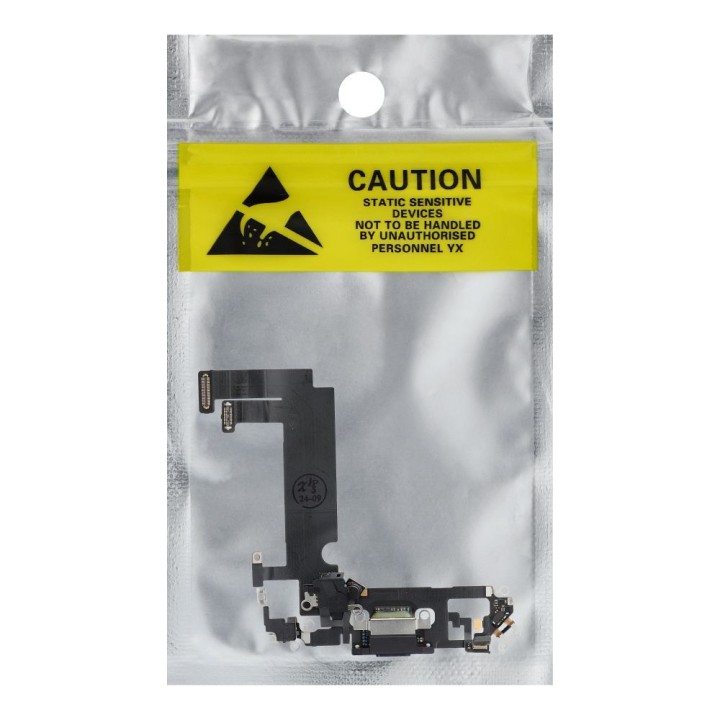 USB charging flex cable for IPHONE 12 mini black (pulled)