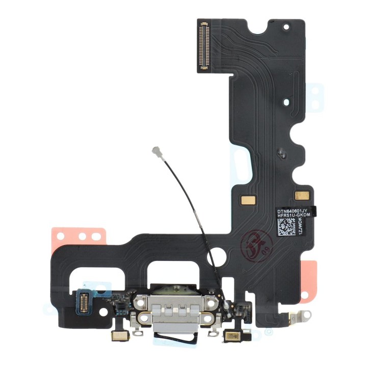 Шлейф зарядки USB для IPHONE 7G черный OEM