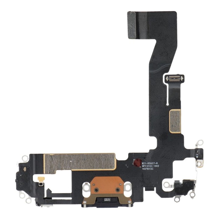 Шлейф зарядки USB для IPHONE 12 Pro черный (демонтаж)