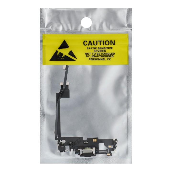 Шлейф зарядки USB для IPHONE 12 Pro max черный (демонтаж)