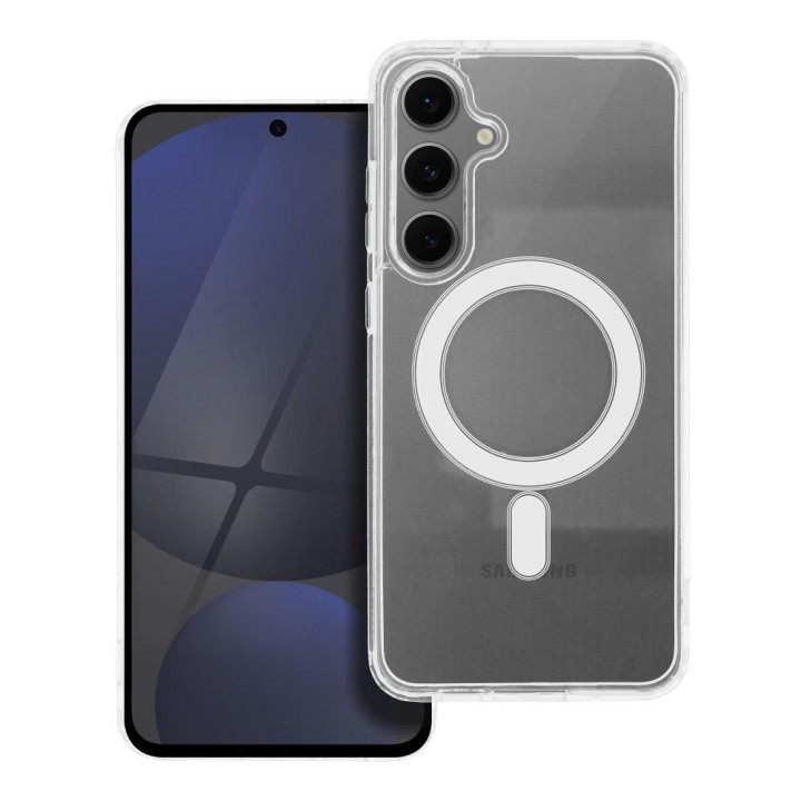 Чохол для Samsung S24 FE Clear Mag Cover (MID) сумісний із MagSafe прозорий