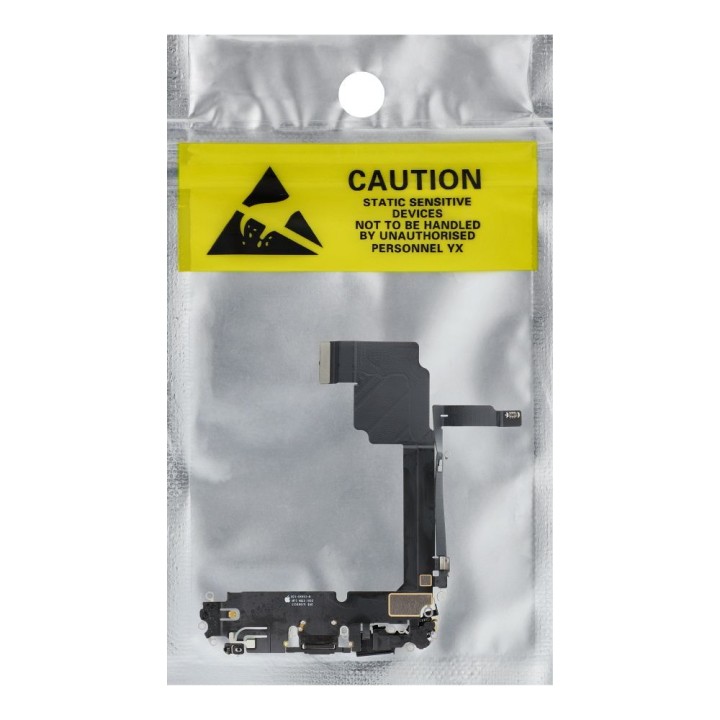 Шлейф зарядки USB для IPHONE 15 Pro Max чорний OEM