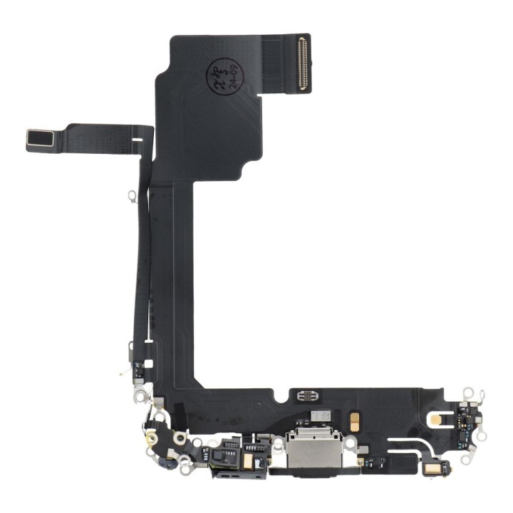 Шлейф зарядки USB для IPHONE 15 Pro Max черный OEM