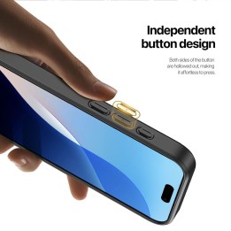 DUX DUCIS case RAFI II MAG with a stand compatible with MagSafe for IPHONE 16 Plus black