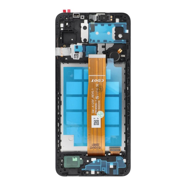 FixCell LCD display for SAMSUNG A12 A125 OEM frame with components