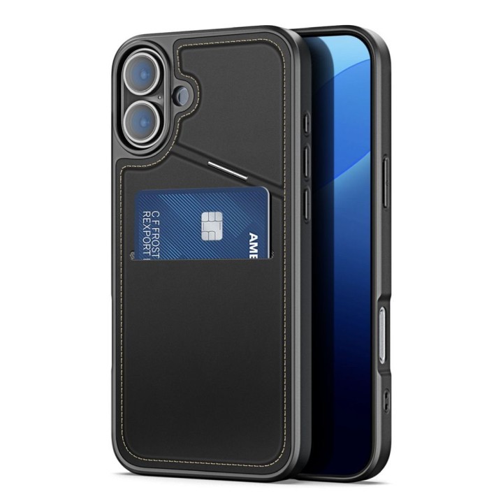 DUX DUCIS case RAFI II MAG with a stand compatible with MagSafe for IPHONE 16 Plus black