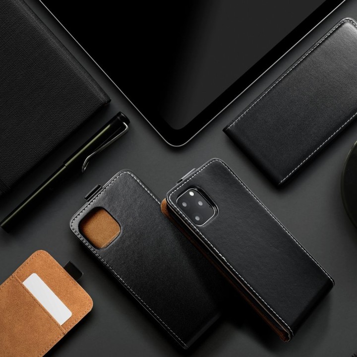 Чохол з клапаном вертикальний для Samsung S24 FE Slim Flexi Fresh чорний