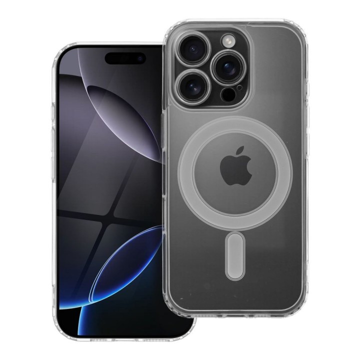 Case for iPhone 16 PRO Clear Mag Cover (Str / Camera Protection) MagSafe compatible transparent