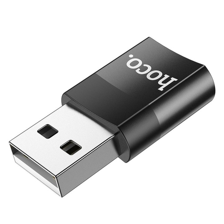 Adapter OTG USB A for USB C Hoco UA17 black