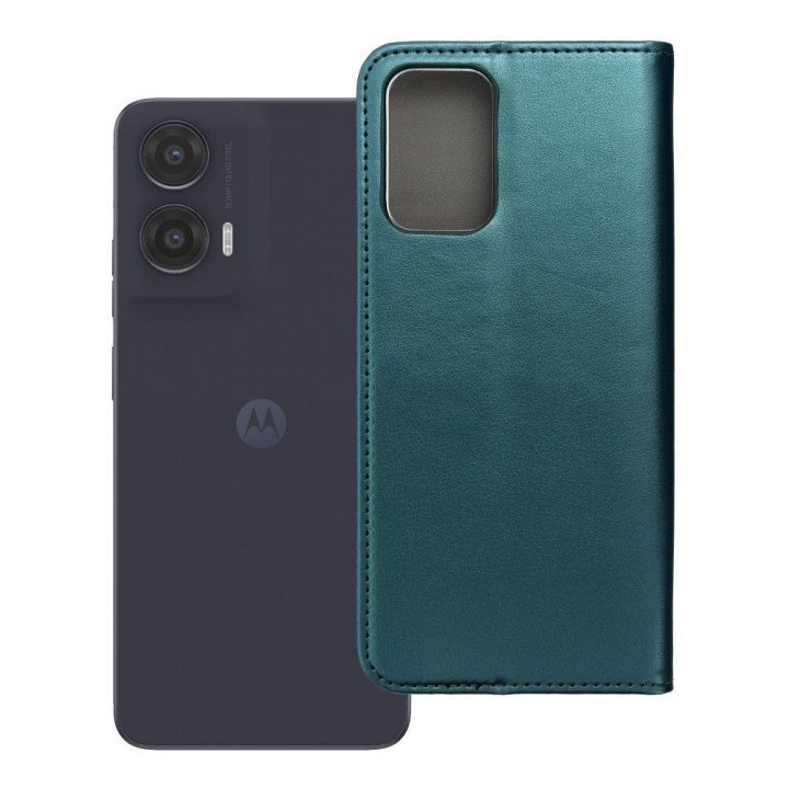 Чехол с клапаном для Motorola G35 5G Smart Magneto темно-зеленый