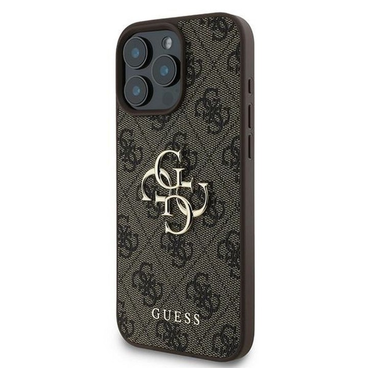GUESS case for IPHONE 16 Pro GUHCP16L4GMGBR (4G PU Big Logo) brown