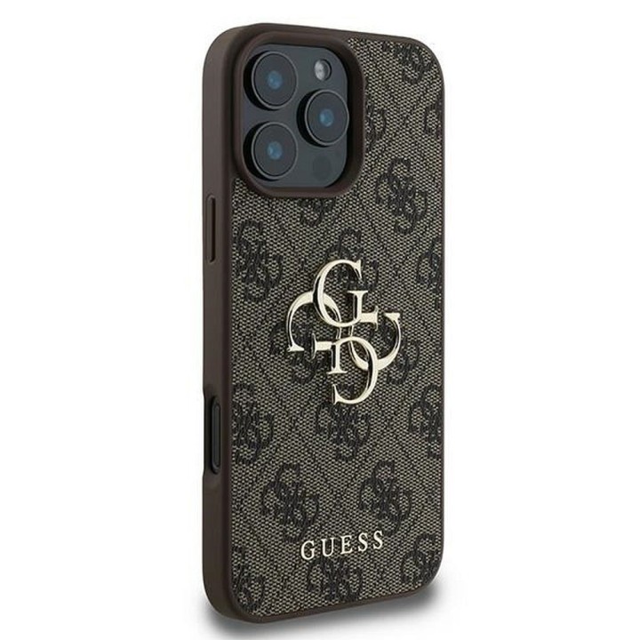 GUESS чохол для IPHONE 16 Pro GUHCP16L4GMGBR (4G PU Big Logo) коричневий