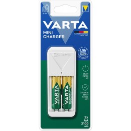 VARTA charger MINI CHARGER 57656 + 2 x rechargeable battery R6 (AA) 2100mAh
